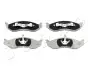 Колодки гальмівні передні Jeep Cherokee, Grand Cherokee, Wrangler I, II/KIA Carnival I, II (-08) JAPKO 50057 (фото 1)