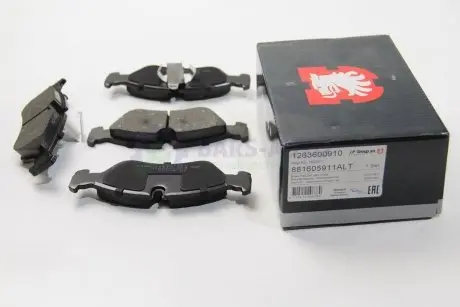 Тормозные колодки пер. Astra F/Kadett/Vectra A/Omega A/Lanos JP GROUP 1263600910