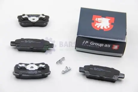 Тормозные колодки зад. MITSUBISHI LANCER/JEEP PATRIOT 1.3-2.4 02- JP GROUP 3963700410