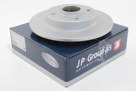 Тормозной диск зад. Citroen C4/Peugeot 207/307/308 00- (249x9) (без подшипника) JP GROUP 4163200600 (фото 1)