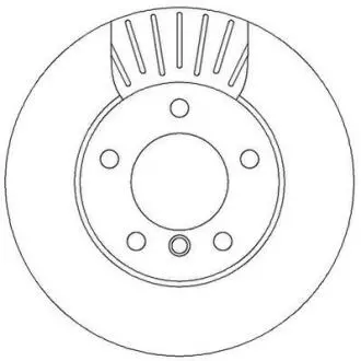 Гальмівний диск пер. BMW 1 (E81/E87) 03-13 (283,9*73,6) компл. 2шт Jurid 562313JC