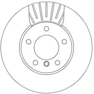 Гальмівний диск пер. BMW 1: E81/E87/E90 04- (292*73,6) компл. 2шт Jurid 562317JC