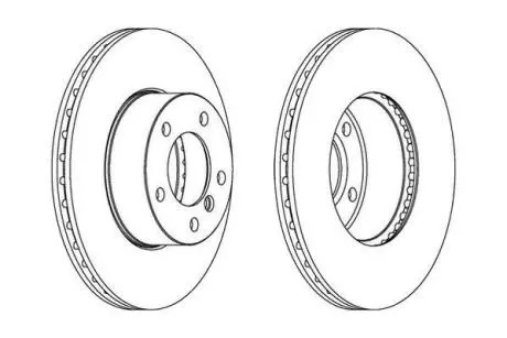 Гальмівний диск пер. BMW 1 (E81/E87)/3 (E90/E91/E93) (300*73,5) компл. 2шт Jurid 562342JC