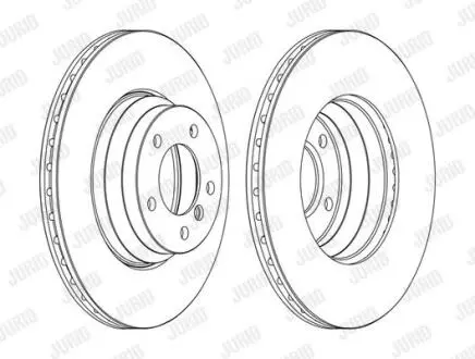 Гальмівний диск пер. BMW 3 (E90/E91/E93)/X1 (E84) (330*73,3) Jurid 562395JC-1
