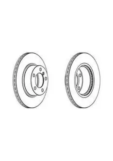 Гальмівний диск пер. BMW 1 (F20)/3 (F30/F31/F80) 11-19 (300*73,2) компл. 2шт Jurid 562976JC