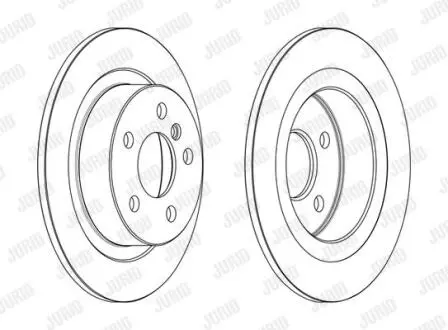 Гальмівний диск зад. BMW 1 (F40/F45)/2 (F46)/i3 (I01)/X1 (F48) 14- (280*50,5) компл. 2шт Jurid 563190JC