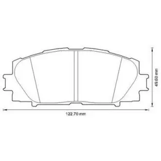 Гальмівні колодки пер. Prius 08- Jurid 572631J