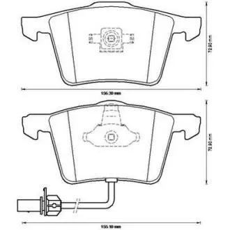 Гальмівні колодки пер. Audi A4/A6/A8 00- Jurid 573196J