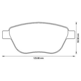 Гальмівні колодки пер. Corsa 09-14 (BOSCH) Jurid 573204J