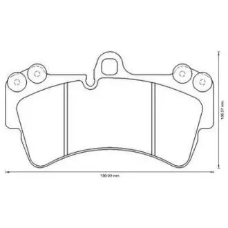 Гальмівні колодки пер. Audi Q7/Touareg/Cayenne (Brembo) Jurid 573282J