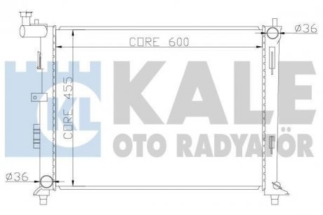 Радиатор охлаждения Hyundai i30, Elentra / Kia Ceed, Ceed Sw, Pro Ceed OTO RADYATOR Kale 341980 (фото 1)