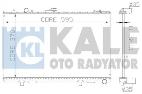 Радиатор охлаждения Mitsubishi L 200 OTO RADYATOR Kale 362200 (фото 1)