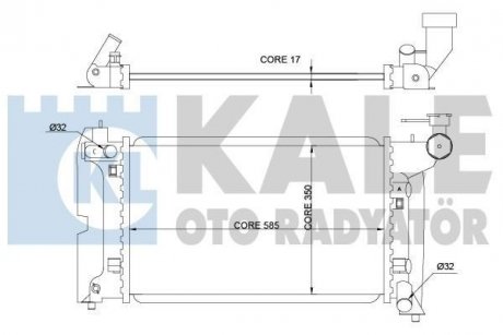Радиатор охлаждения Toyota Avensis Kale 366900