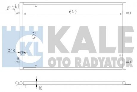 Радиатор кондиционера AudI A6 OTO RADYATOR Kale 375300