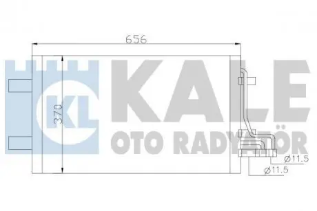 Радіатор кондиціонера Ford C-Max, Focus C-Max, Focus II OTO RADYATOR Kale 386100