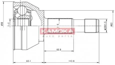 Шрус зовнішній KAMOKA 6152