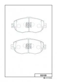 Тормозные колодки KASHIYAMA D2129