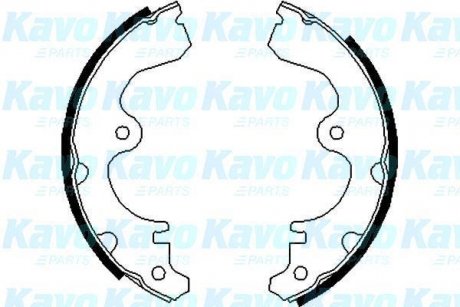 Колодки тормозные барабанные (комплект 4 шт) TOYOTA STARLET 1989-1999, 1984-1992 KAVO BS9910 (фото 1)