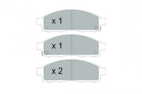 Комплект тормозных колодок PARTS KAVO KBP-6599 (фото 1)