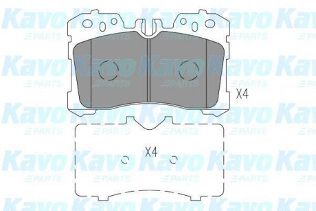 Колодки гальмівні (передні) Lexus LS 06- PARTS KAVO KBP-9150