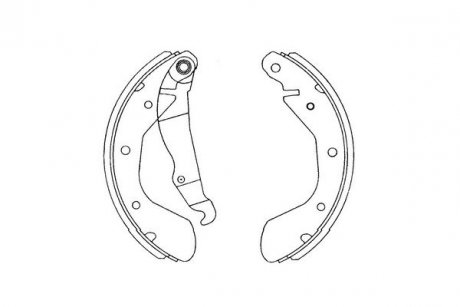 Комплект тормозных колодок PARTS KAVO KBS-1403