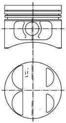 Поршень цилиндра ОМП 406 d=93,0 (п/п+ст/к+п/к) П/К (KS) KOLBENSCHMIDT 40075620