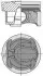 Поршень с кольцами FORD/LAND ROVER/VOLVO 87.5 TPBA/204PT/B4204T7 2,0 16V 10- (KS) KOLBENSCHMIDT 40315600 (фото 1)