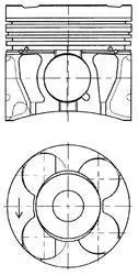 Поршень Opel Astra H/J/Zafira B 1.7 CDTI 03- (79.50mm/+0.50) KOLBENSCHMIDT 41071620