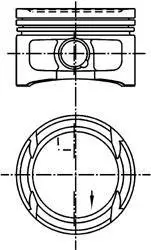 Поршень KOLBENSCHMIDT 99562620