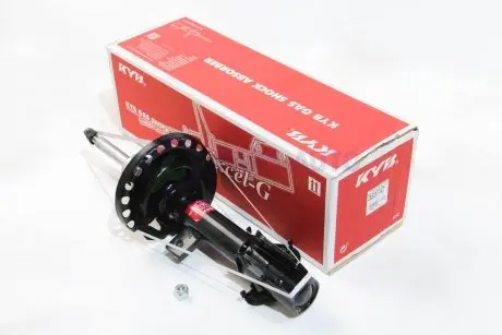 Амортизатор передний Nissan Micra(K12) 03-/Note(E11) 06- Пр. (газ) KYB 333747
