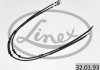 Трос ручника (задній) Opel Meriva A 03-10 (L=1620/1438/1438mm) LINEX 32.01.93 (фото 2)