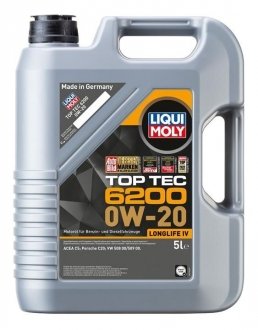 Олива моторна TopTec 6200 0W-20, 5л. LIQUI MOLY 20789 (фото 1)