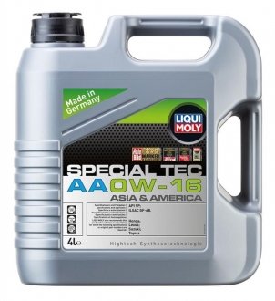 Олива моторна SPECIAL TEC AA 0W-16 4л LIQUI MOLY 21327