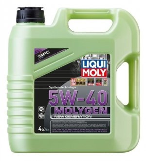 Олива моторна Molygen New Generation 5W-40 4л LIQUI MOLY 8578 (фото 1)