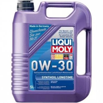 Олива моторна Synthoil Longtime 0W-30 5л LIQUI MOLY 8977 (фото 1)