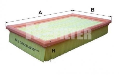 Фільтр повітряний 190 W201 2.3 16V M-FILTER K 231