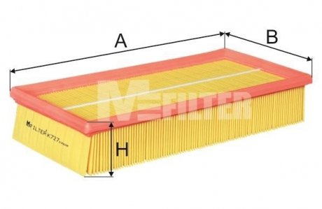 Фільтр повітряний M-FILTER K727