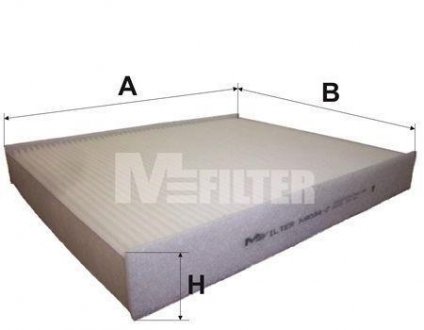 Фільтр салону BMW 5 (F10)/7 (F01) 2.0-6.0 08- (к-кт 2 шт) M-FILTER K90942