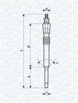 Свічка розжарювання MAGNETI MARELLI 062900043304