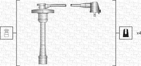 Комплект проводів запалення MAGNETI MARELLI 941318111188