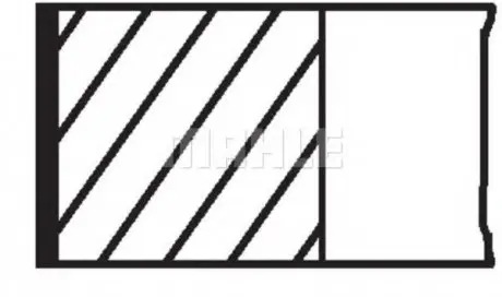 Кольца поршневые Fiat Doblo/Opel Combo 1.3 D/JTD 04- (70.00mm/+0.40) (2-1.5-2) MAHLE / KNECHT 010 04 N1