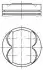 Поршень Opel Astra H/J/Insignia/Zafira 1.8 05- (80.5mm/STD) MAHLE / KNECHT 011 PI 00105 000 (фото 1)