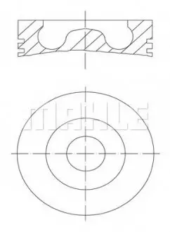 Поршень AUDI/SEAT/SKODA/VW 2.0 TDI 03-13 (81.51mm/+0.5) MAHLE / KNECHT 0280202