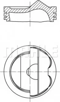 Поршень MAHLE / KNECHT 028 PI 00125 000