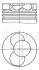 Поршень VW Caddy II 1.9 TDI 95-04 (80.01mm/+0.50) (3-4 цилиндр) MAHLE / KNECHT 030 41 02 (фото 1)