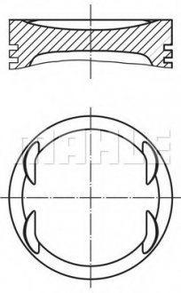 Поршень MAHLE / KNECHT 030 99 02