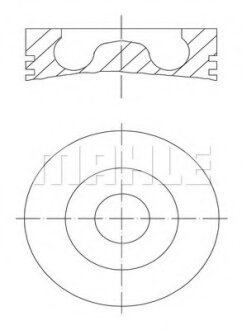 Поршень BMW X5 (E70)/X6 (E71/E72) 08-10 (84.00mm/STD) M57 MAHLE / KNECHT 081 PI 00105 000