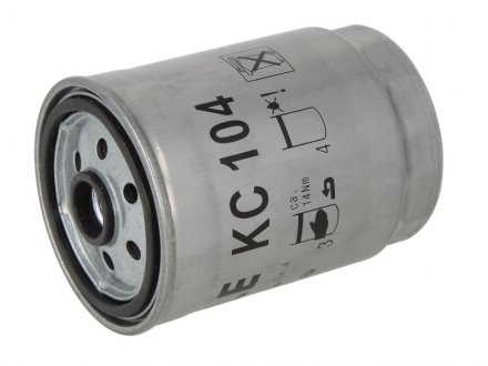 Фільтр паливний Volvo XC70/XC90/V70/S80/S60 2.4D MAHLE / KNECHT KC 104 (фото 1)