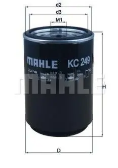 Фільтр паливний MAHLE / KNECHT KC249D