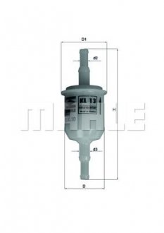 Фильтр топл. (Knecht-Mahle) MAHLE / KNECHT KL13